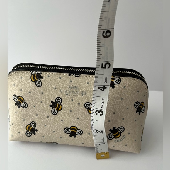 Coach Bee Print Cosmetic Bag NWT - Picture 9 of 9
